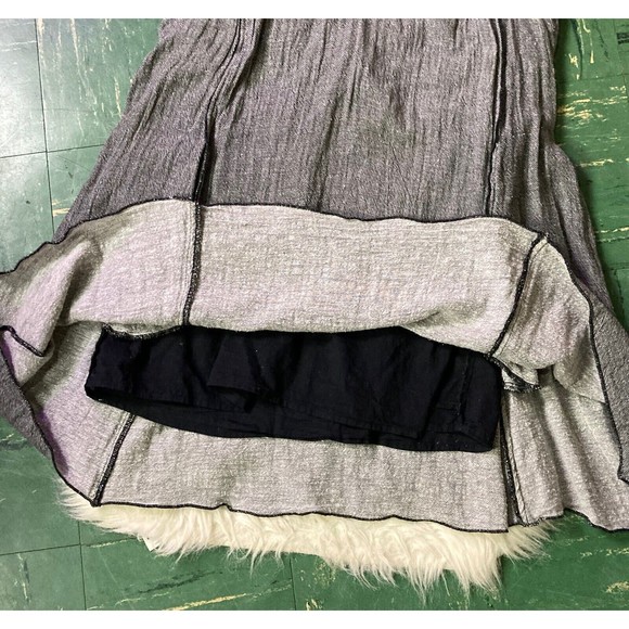 Free People XS Ties To Florence Dress Tassle Tie Front Embroidered Tunic Boho - Picture 7 of 12